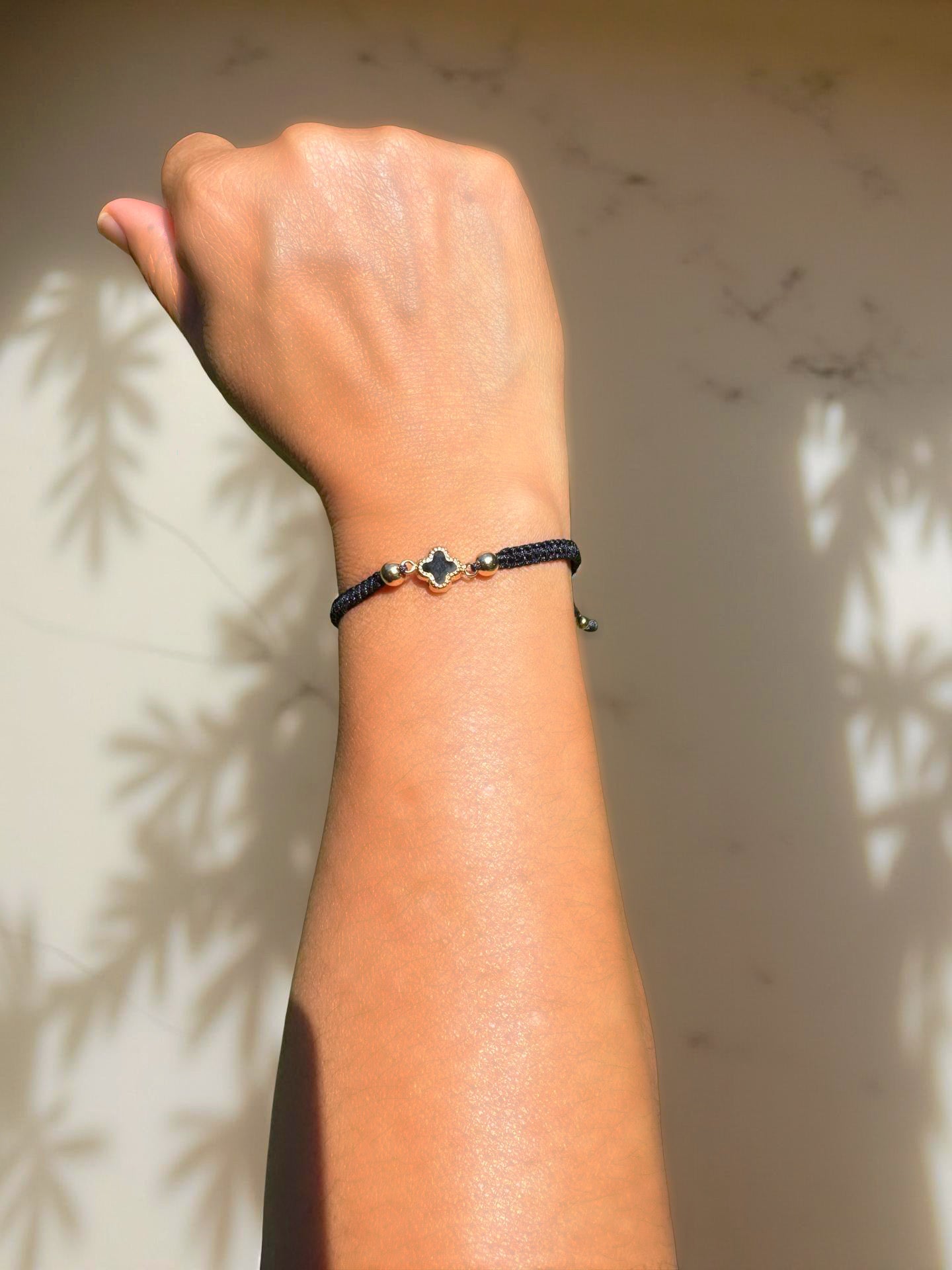 18K Gold-Plated Bracelets Black and Gold