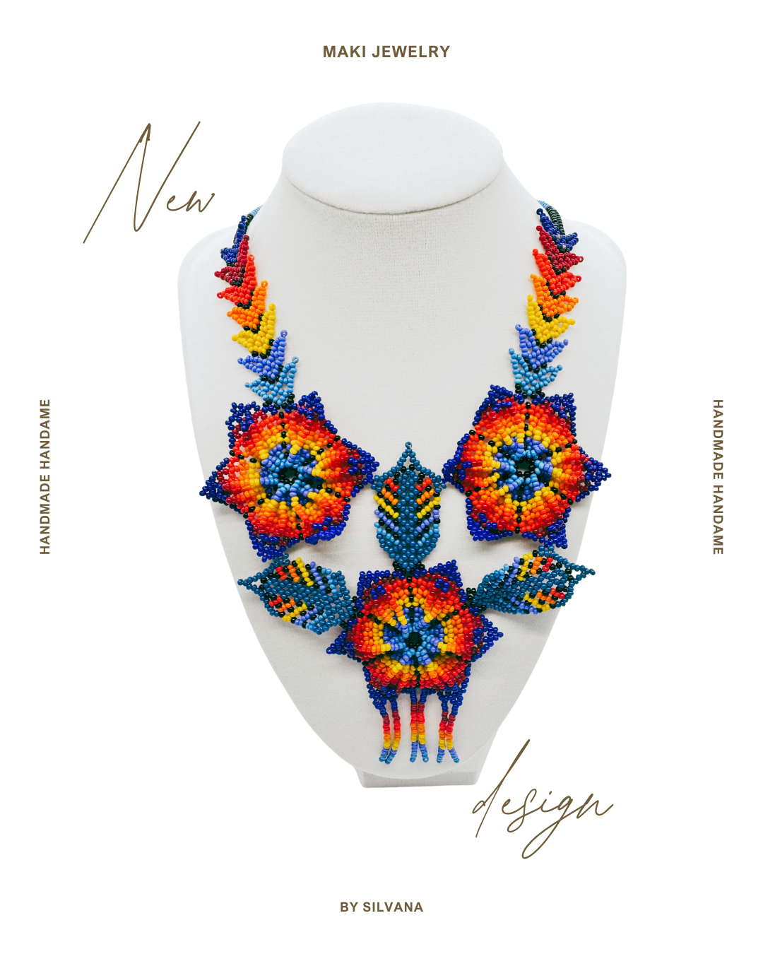 Handcrafted Beaded Necklace – Floral Inspiration