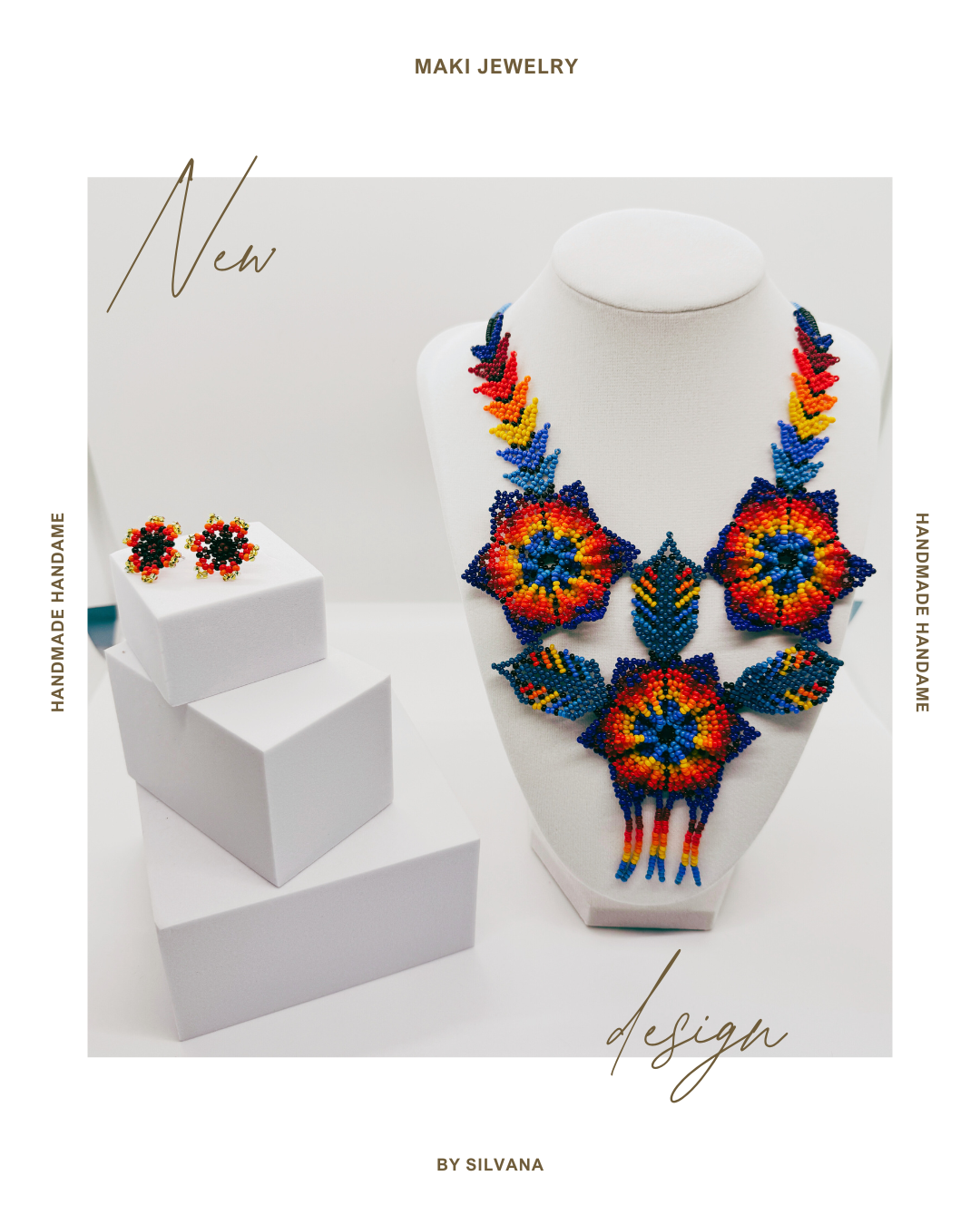 Handcrafted Beaded Necklace – Floral Inspiration