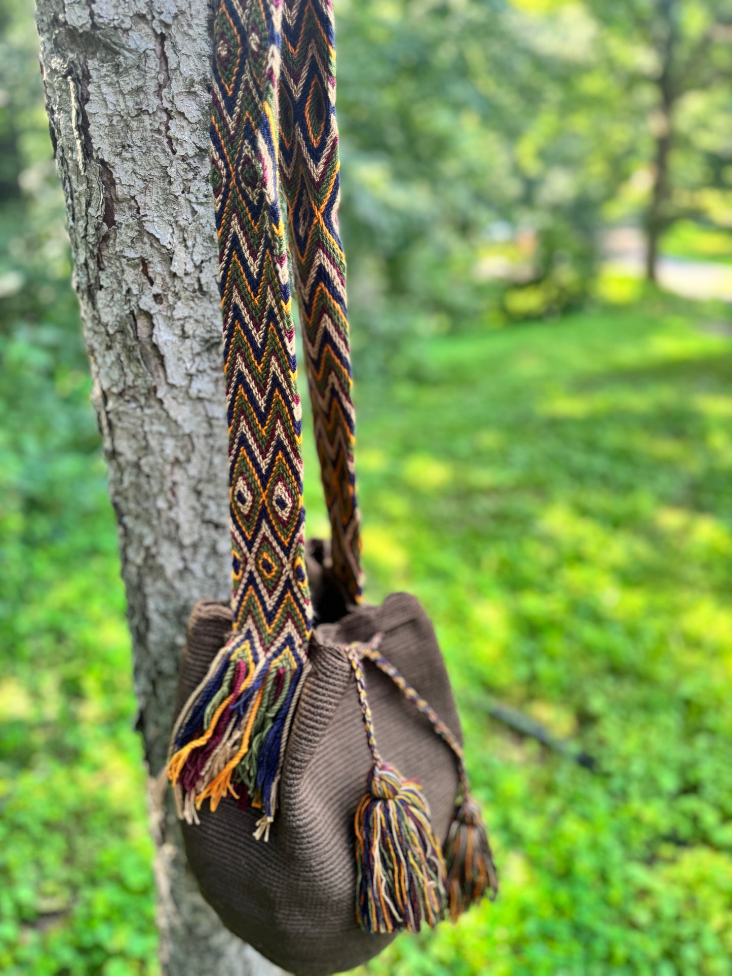 Huichol-Inspired Beaded Crossbody Bag Style 3
