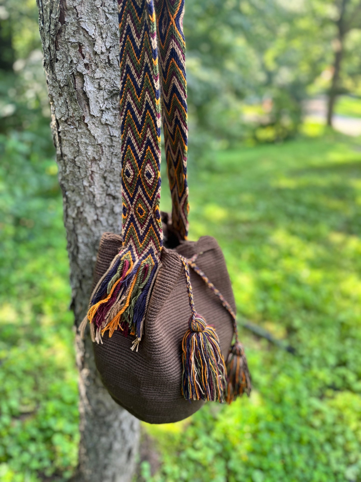 Huichol-Inspired Beaded Crossbody Bag Style 3